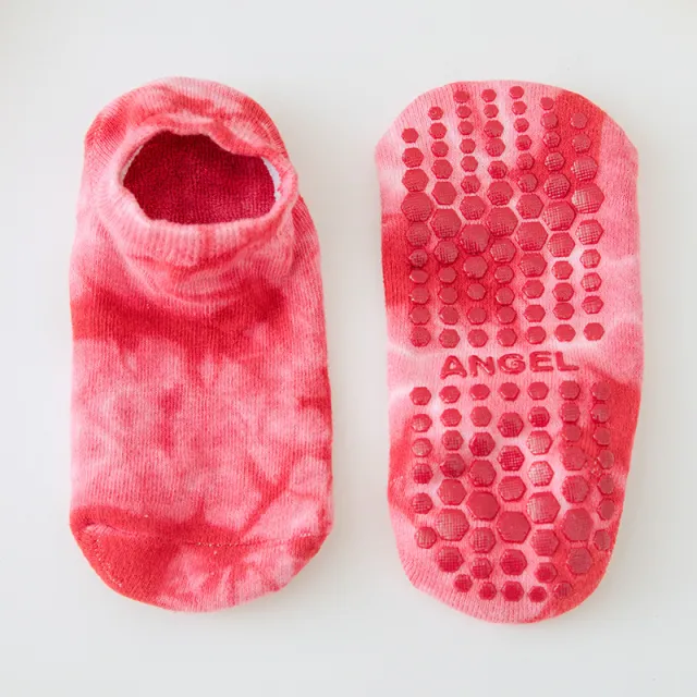 Yoga Socks Children Fitness Anti slip Tie Dyed Red - Shop at LoveMi