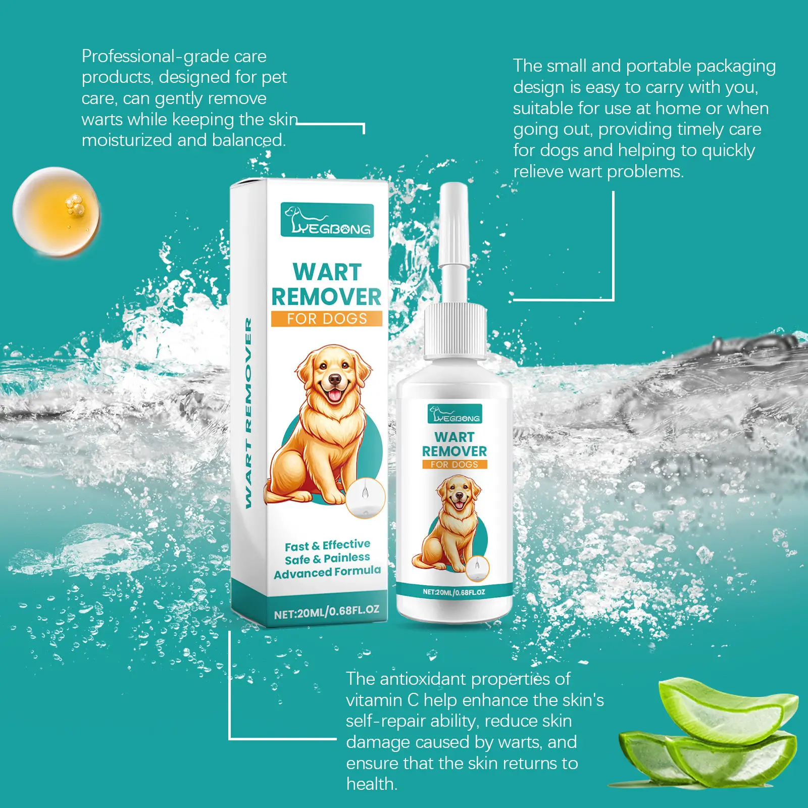 Mild Cleaning Pet Skin Kew External Daily Care Cue Liquid