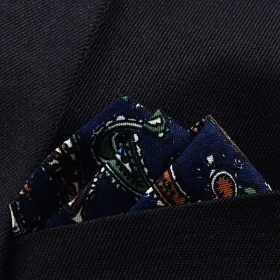 Men's Cotton Suit Striped Style With Pockets Square Scarf Style22 - Shop at LoveMi