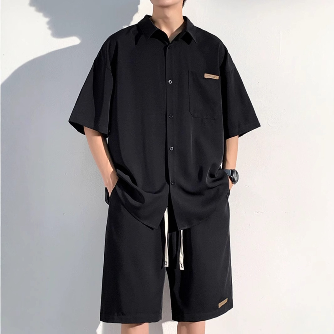Men's Fashionable Casual Loose Short-Sleeve Suit