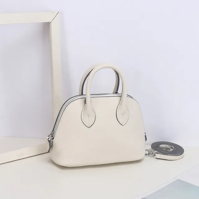 Women's Crossbody Genuine Leather Simple Shoulder Bag White - Shop at LoveMi