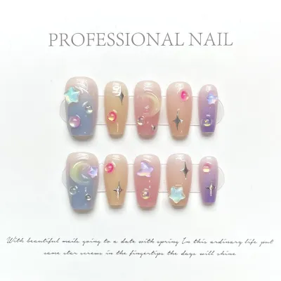 Handmade Wearing Nail Summer Sweet Bean Nail Enhancement