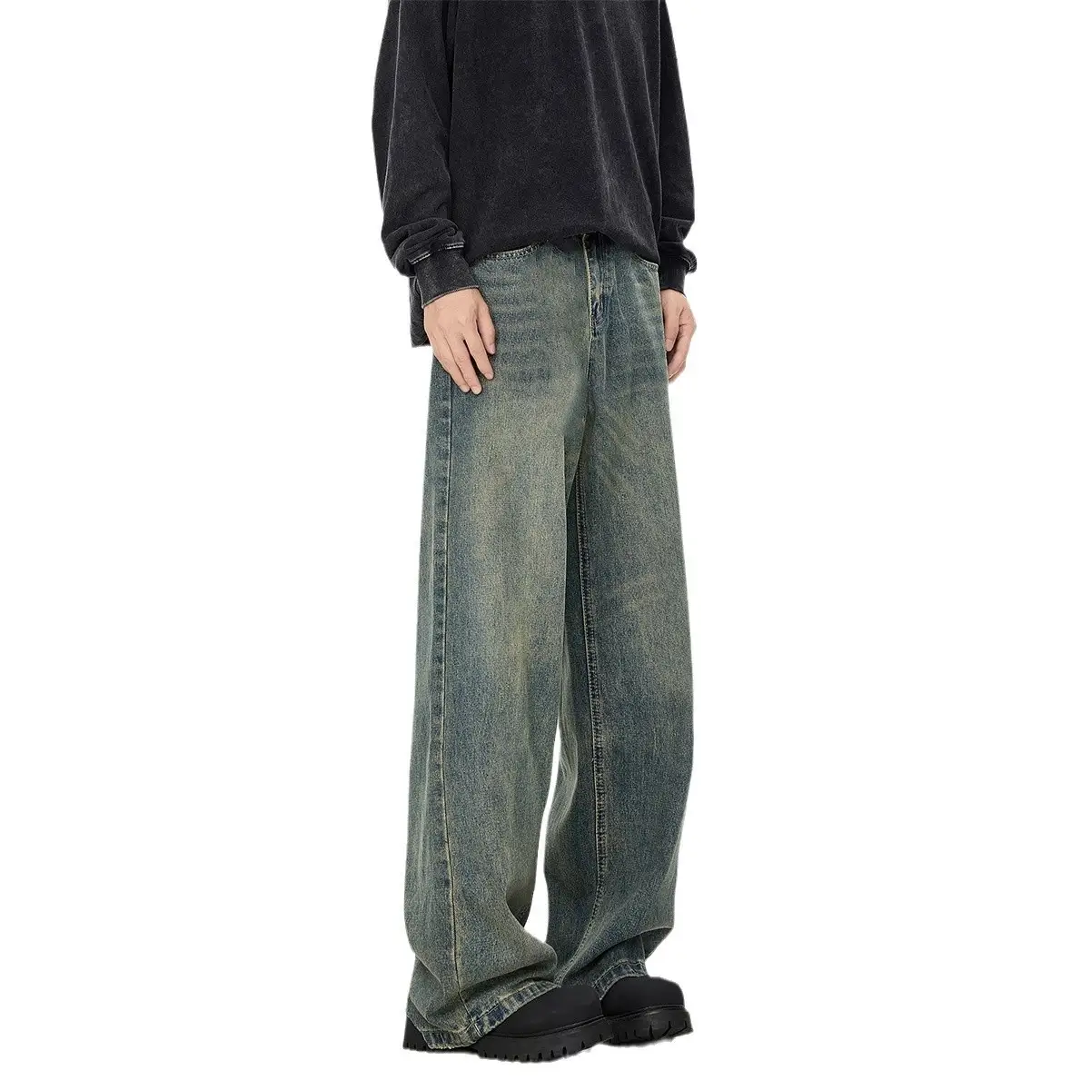 Spring, Autumn And Winter Trendy Loose Flared Jeans