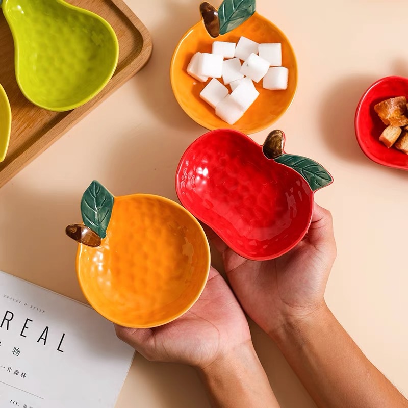 Japanese Style Hand Drawn Cartoon Fruit Multi-purpose Sauce Dish
