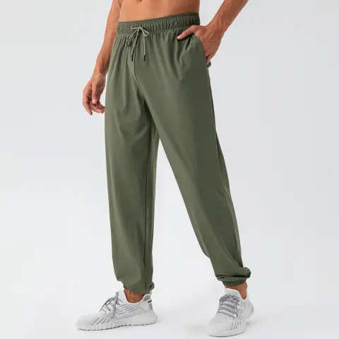 Men's Nylon Cool Feeling Loose Track Pants Quick-drying