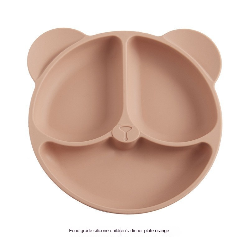 Edible Silicon Children's Dinner Plate Bowl Sucker Sub-format Cute