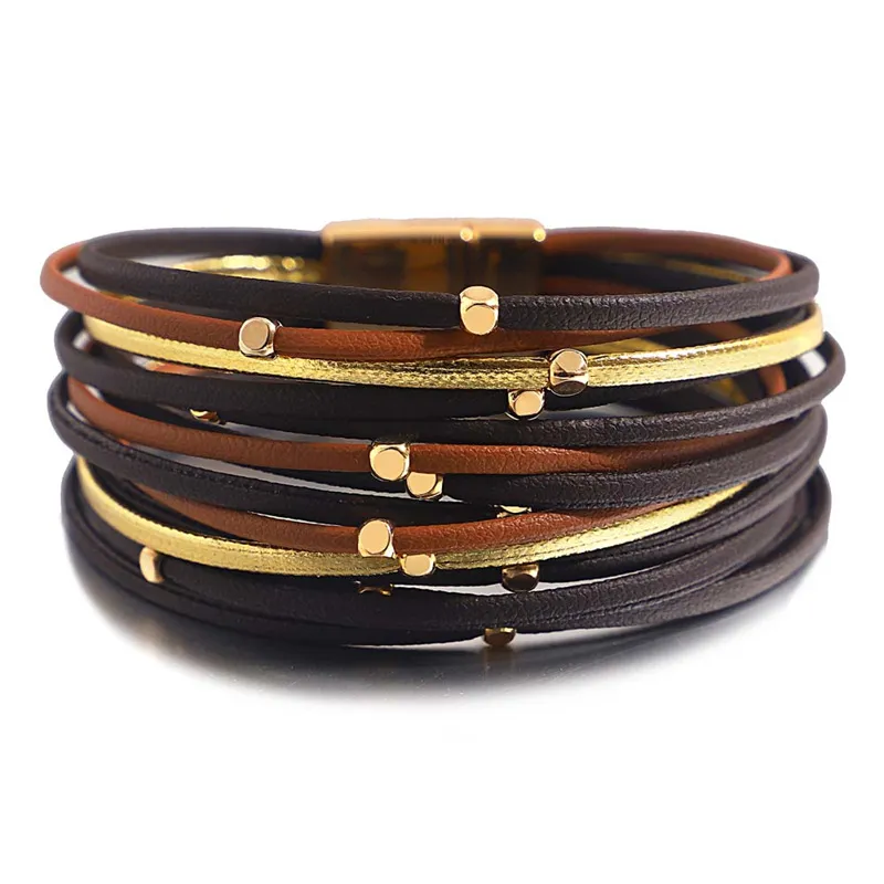 Vintage Beads Soft Leather Bracelet For Women - 6Style