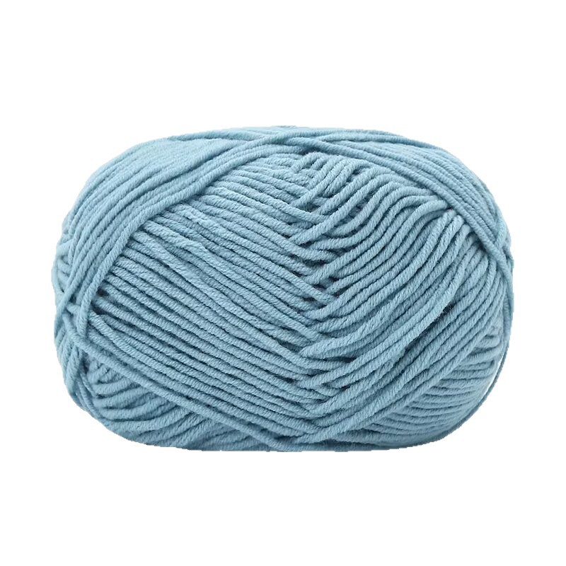 4-ply Combed Milk Cotton Yarn Ball For Dolls Blankets And Hair Clips Suitable For Crochet
