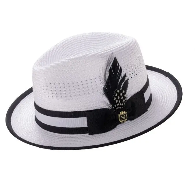 New Colorful Feather Jazz Hat for Sun Protection