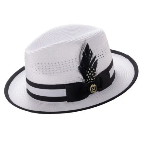 New Colorful Feather Jazz Hat for Sun Protection