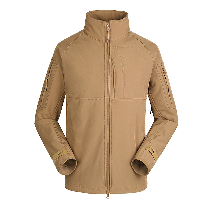 Outdoor Jacket Coat Men's Thin Commander Stand Collar Loose