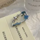 Blue Silver Water Drop