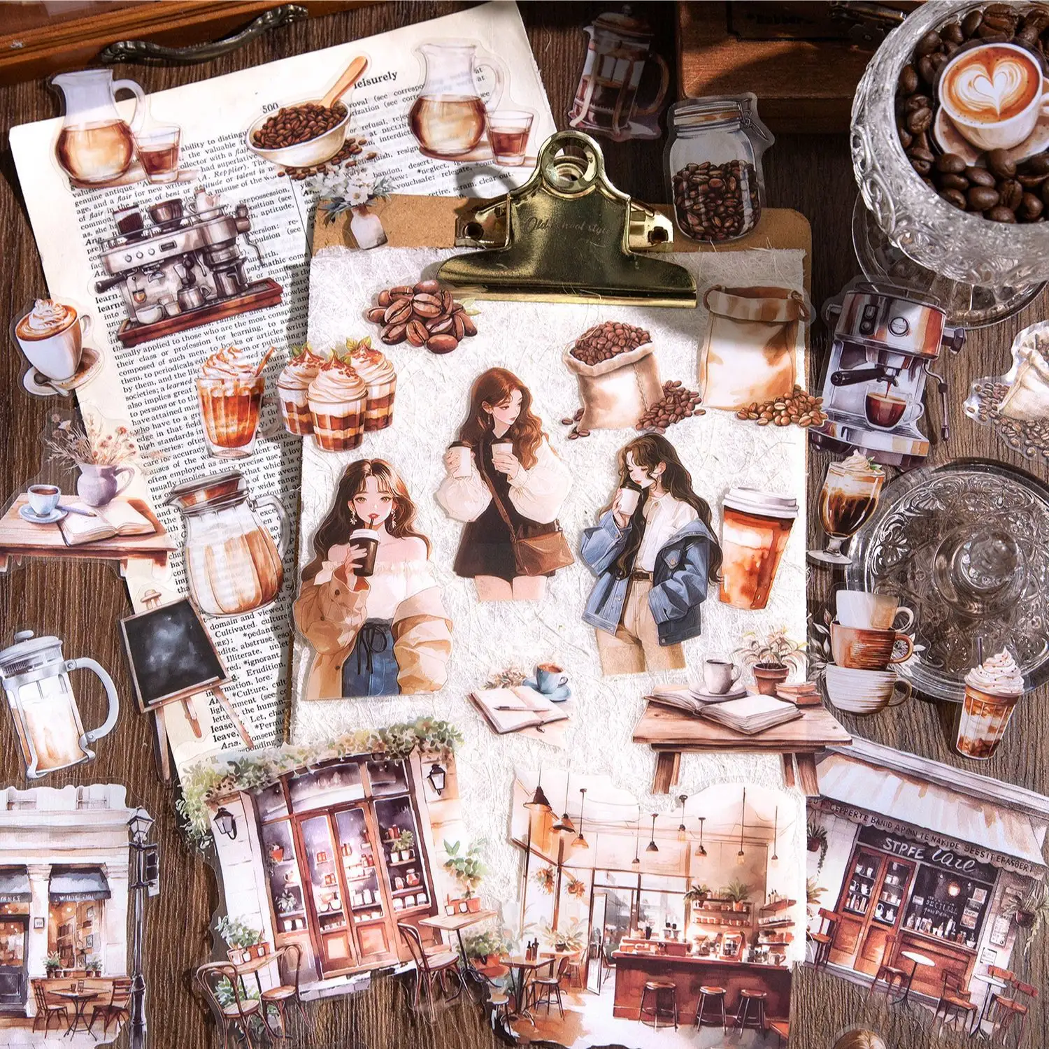 Walking Coffee House Series Theme Hand Account