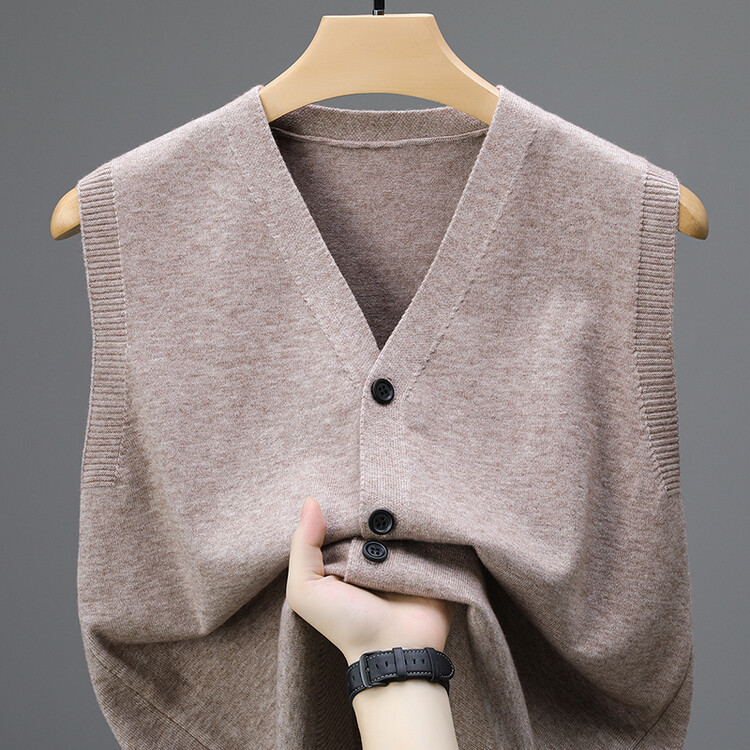 Fashion Loose Sleeveless Knitwear Vest Men