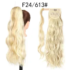 Invisible Velcro Big Wave Ponytail Chemical Fibre Curly Hair - F24613 - View 1