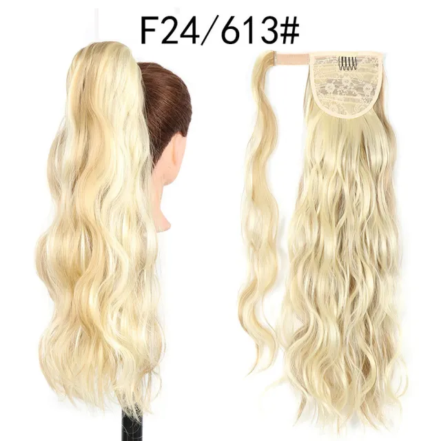 Invisible Velcro Big Wave Ponytail Chemical Fiber Curly Hair F24613 - Shop at LoveMi