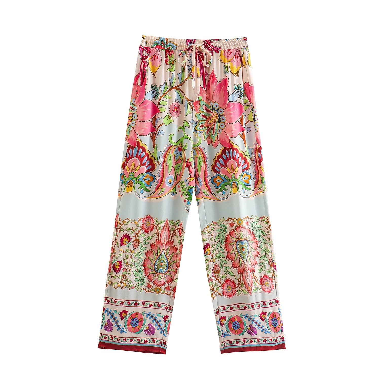 European And American Women's Clothing Fashion Printed Coat Shirt Skirt Pants Fashion Suit Pants S - Shop at LoveMi