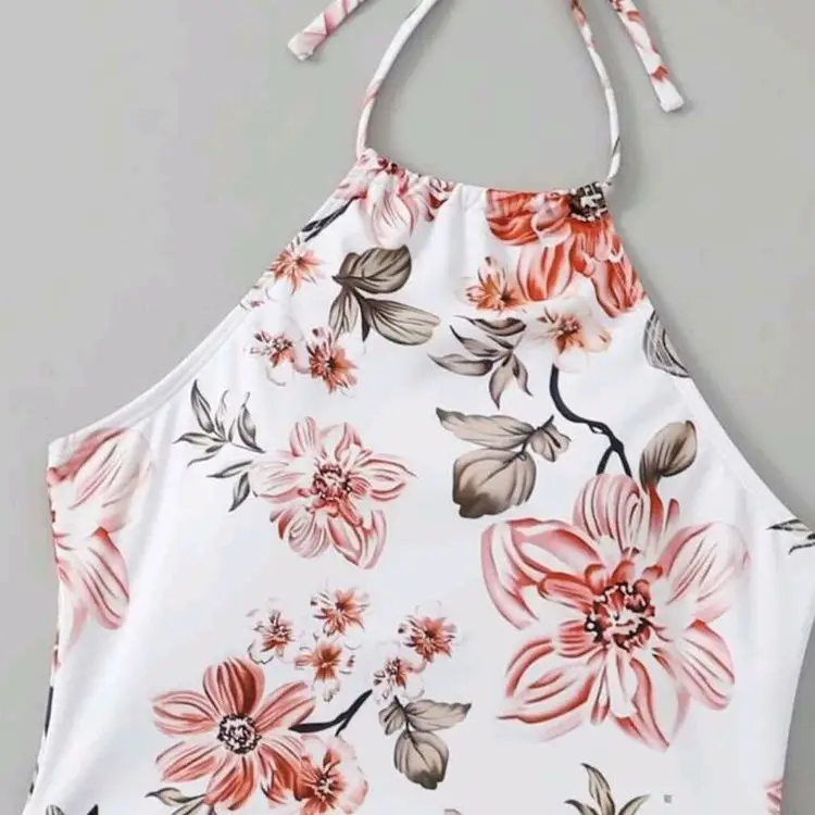 European And American Bikini Swimsuit Lady Sexy Printed Two-piece High Waist Swimsuit