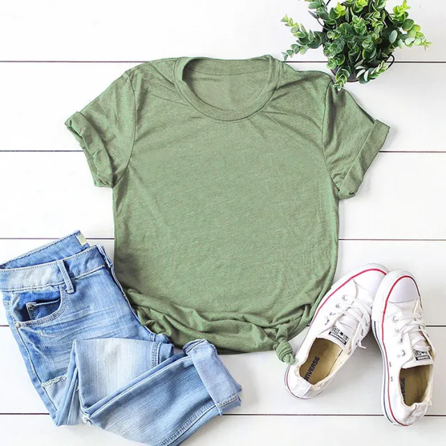 New Cactus Letter Pattern Retro Fashion Short Sleeve T shirt Top Olive - Shop at LoveMi