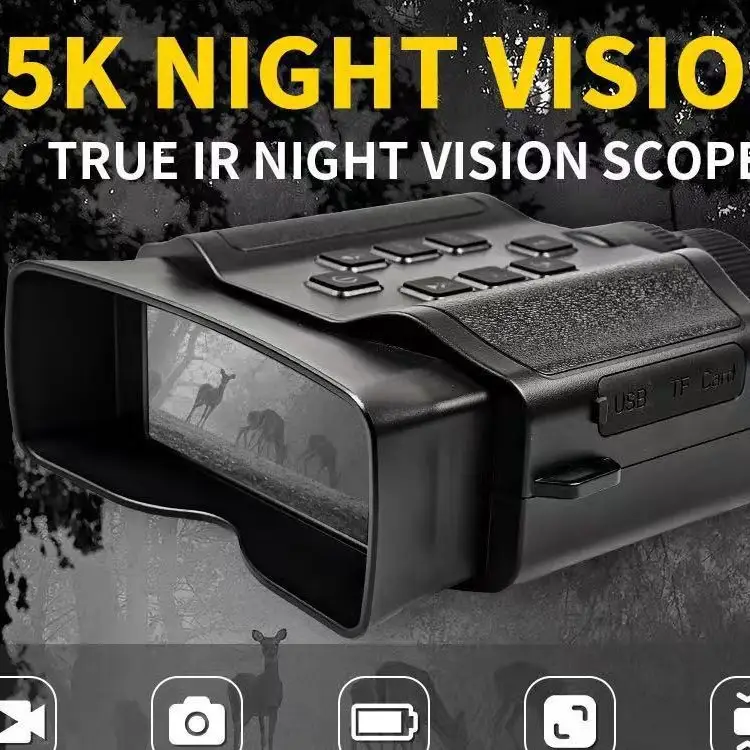 Binocular Infrared Portable PhotoVideo Recording DayNight Dual-Use HD 5K Telescope