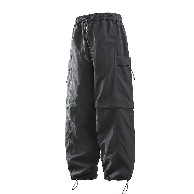 Season Retro Simple Side Striped Straight Sports Pants