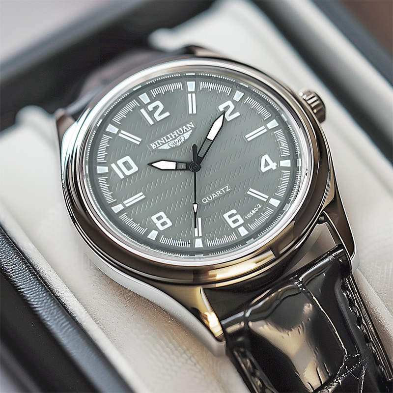 Mens Minimalist Leather Watch Strap 5