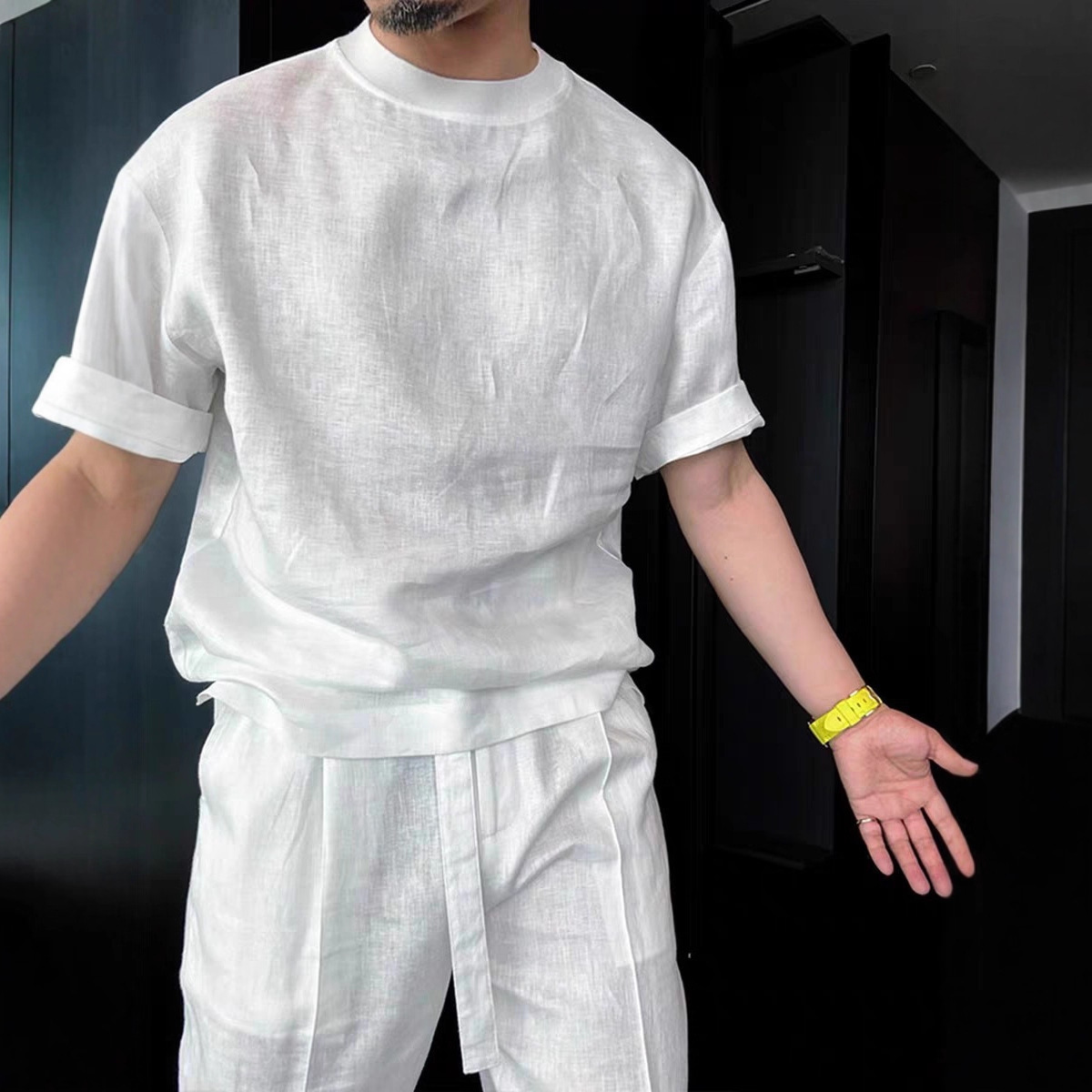 Linen Short-Sleeve Suit, picture 6 of 6