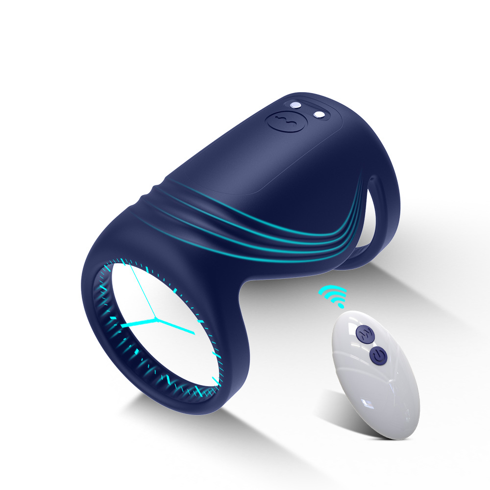 APP Wireless Remote Control Vibration Delay Horseshoe Ring 28