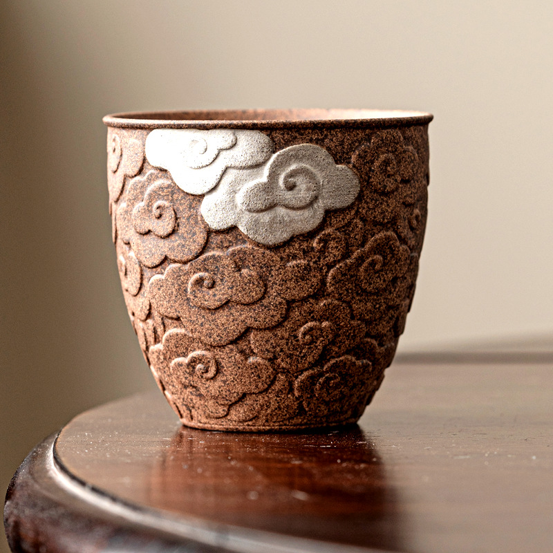 Ceramic Old Clay Cloud Retro Small Teacup