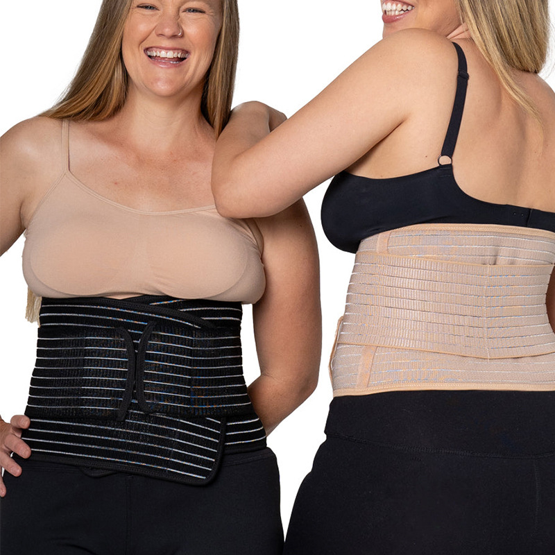 Breathable confinement corset belt for postpartum recovery