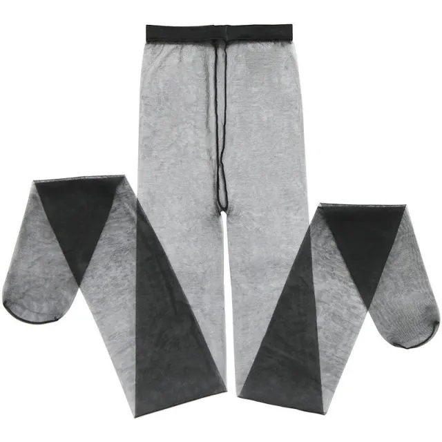 Shredded Thin Stockings Disposable Women One Line Crotch Black - Shop at LoveMi