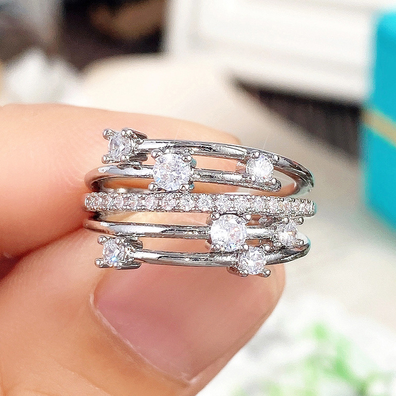 Micro-Pave Zircon Ring, picture 2 of 4