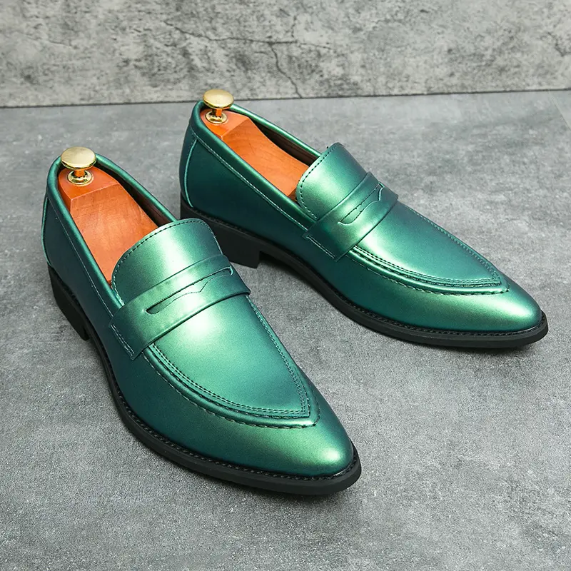 Men's Shoes, Pointed-toe Dress British-style Korean Loafers
