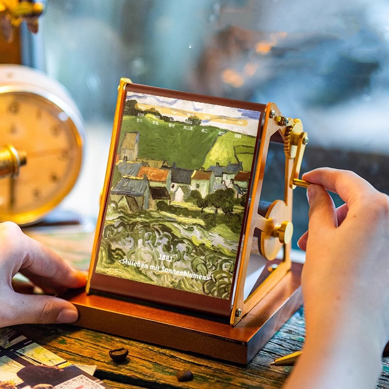 Artistic Oil Painting Retro Hand Calendar