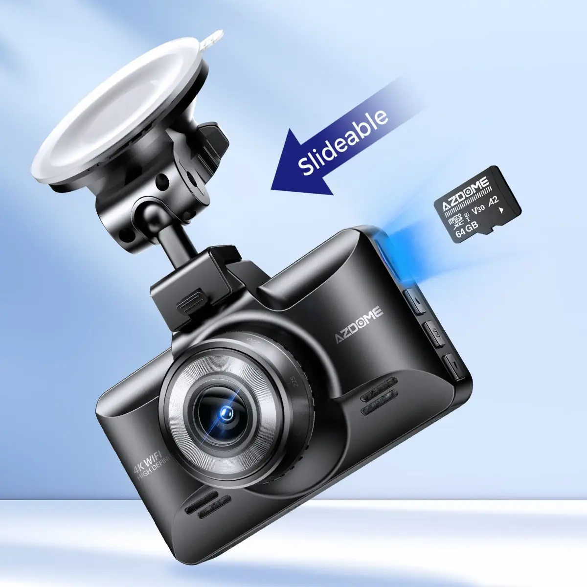 4K HD Dashcam With Voice Control