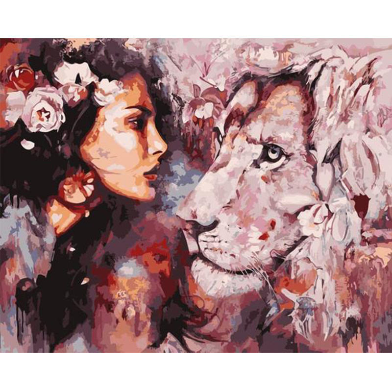 1486 Abstract Beauty And Lion