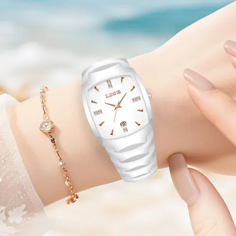 Square Calendar Waterproof Multi-function Sports Couple's Watch Quartz