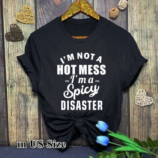 I'm Not A Hot Mess Letter Jacket Black - Shop at LoveMi