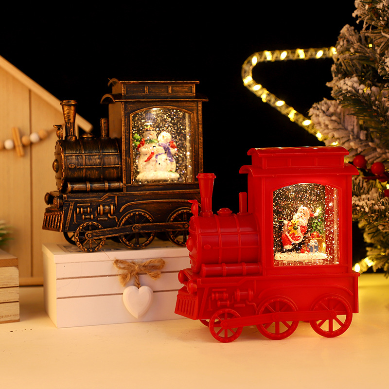 Title 6, Small Train Christmas Interior Luminous Water I...