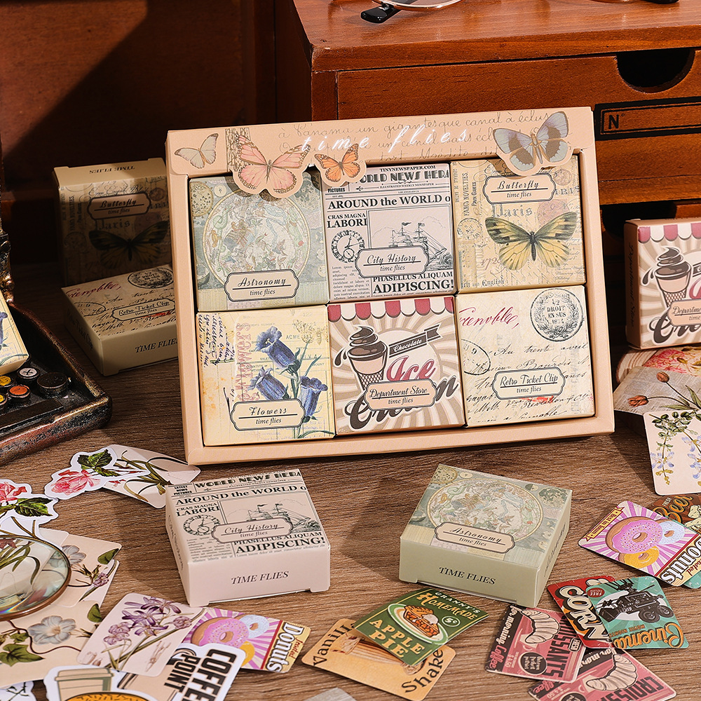 Paper Ornament Stickers Suitable For DIY Notebook Diary Notebook