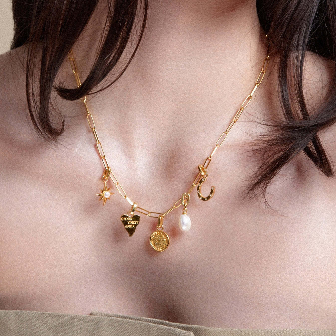 CJDROPSHIPPING Agate Stone Pendant Necklace