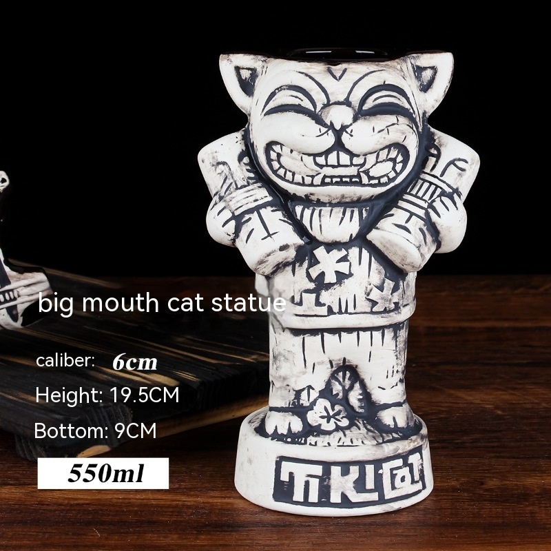 Big Mouth Cat Statue