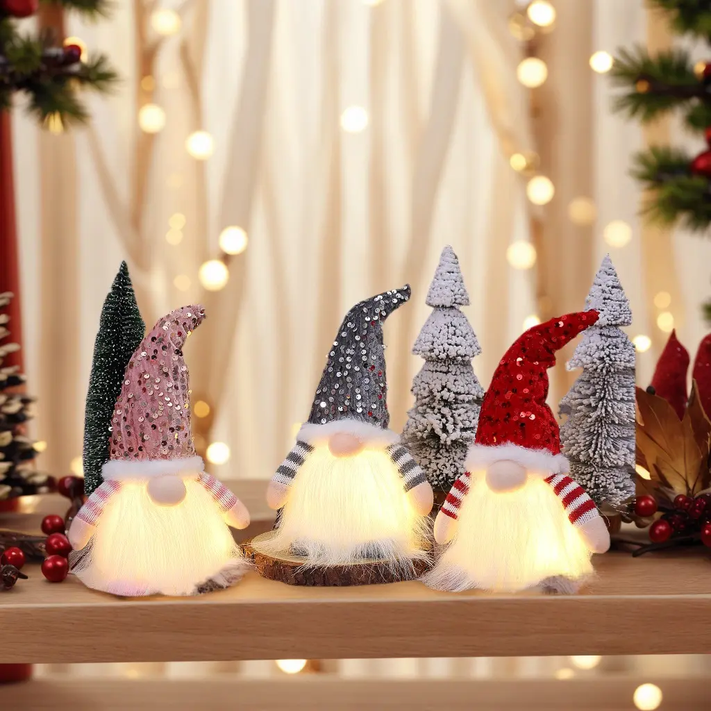 Christmas Decorations With Lights Princess Doll Gift