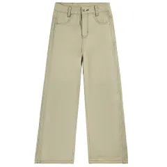 Fashion Women's Loose Straight Long Pants - Khaki Trousers - View 1