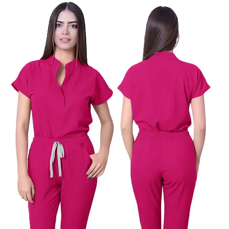 Sleeveless Casual Scrubs Set For Female Doctors