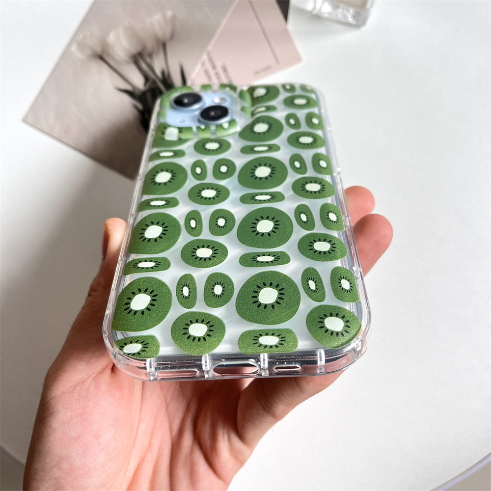 Transparent Sliced Kiwi Fruit Phone Case - Image 3