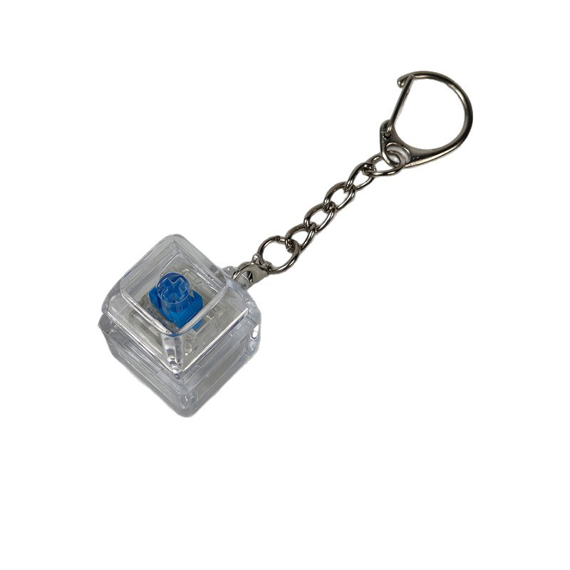 Stress-relief Keychain Toy With Finger-popping Buttons For Venting