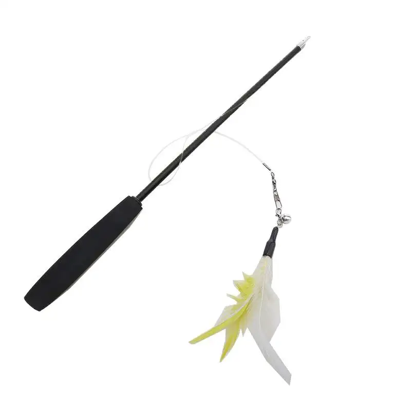 New 3-section Portable Retractable Pet Cat Toy Cat Teaser Wand