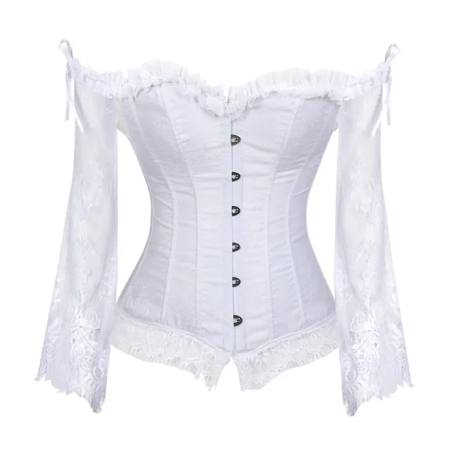 Luxury Women's Lace Long Sleeve Top White - Shop at LoveMi