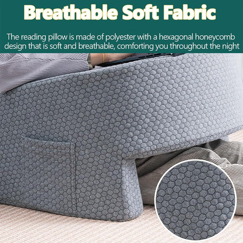Reading Pillow For Use On A Vacuum Compression Bed